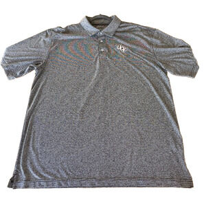 Oxford America Polo Golf Shirt University of Central Florida Gray Stripe 3XL EUC